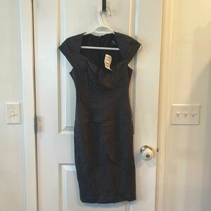 Vintage bebe Asymmetric Slim Dress Sz 2. Unworn.